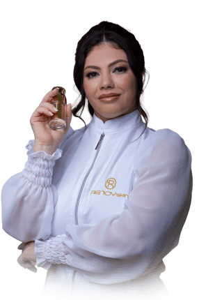 Patrícia Carvalho aplicando tratamento