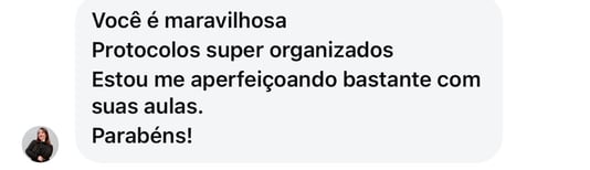Depoimento de aluna sobre resultados práticos